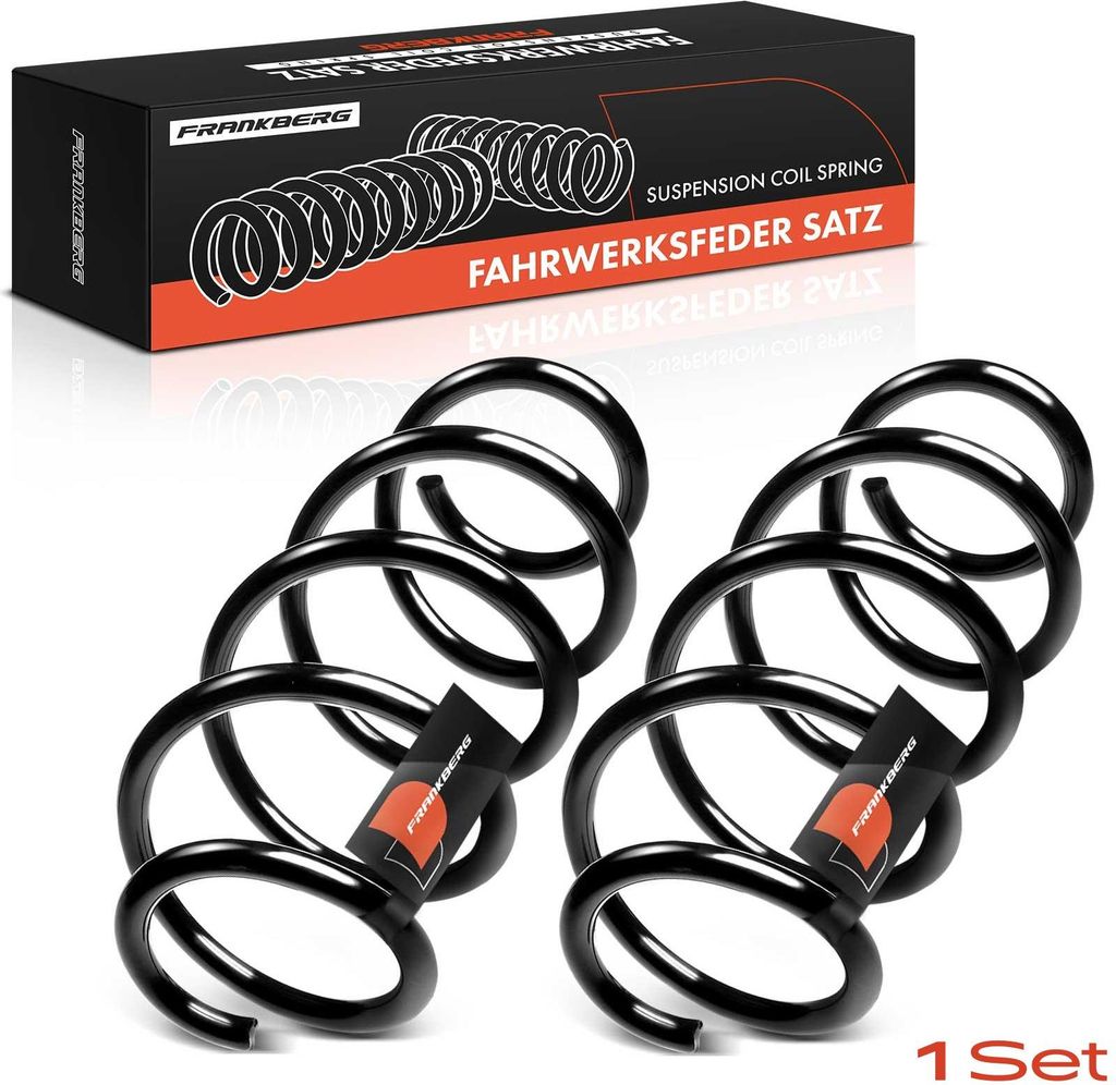 Frankberg 2x Fahrwerksfeder Vorderachse für VW Touran 1T3 Sharan 7N1 7N2 Seat Alhambra 2010-2015