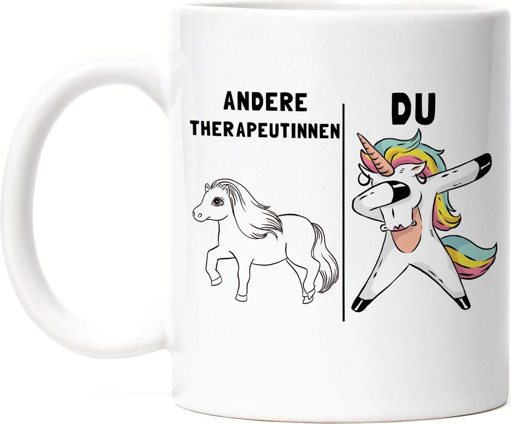 Andere Therapeutinnen Du Tasse Pferd Einhorn Humor Lustig Produktbild 