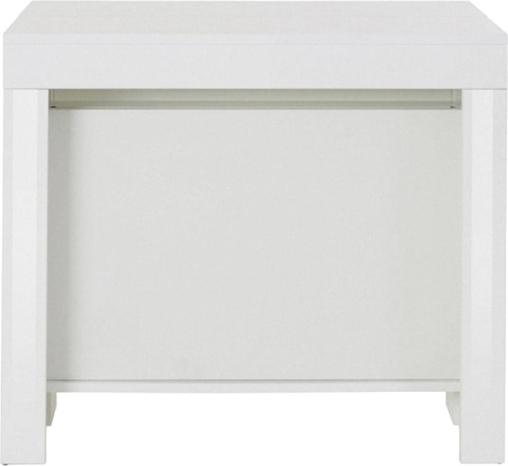 Ausziehbarer Esstisch Dguigo, Ausziehbare Konsole bis zu 12 Sitzplätzen, Tisch mit Verlängerungshalter, 100 % Italy, cm 51/300x90h77, glänzend w...