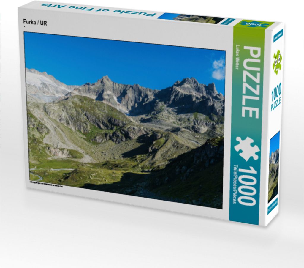 CALVENDO Puzzle Furka / UR 1000 Teile Puzzle quer | 1000 Teile Lege-Größe 64x48cm Foto-Puzzle für glückliche Stunden