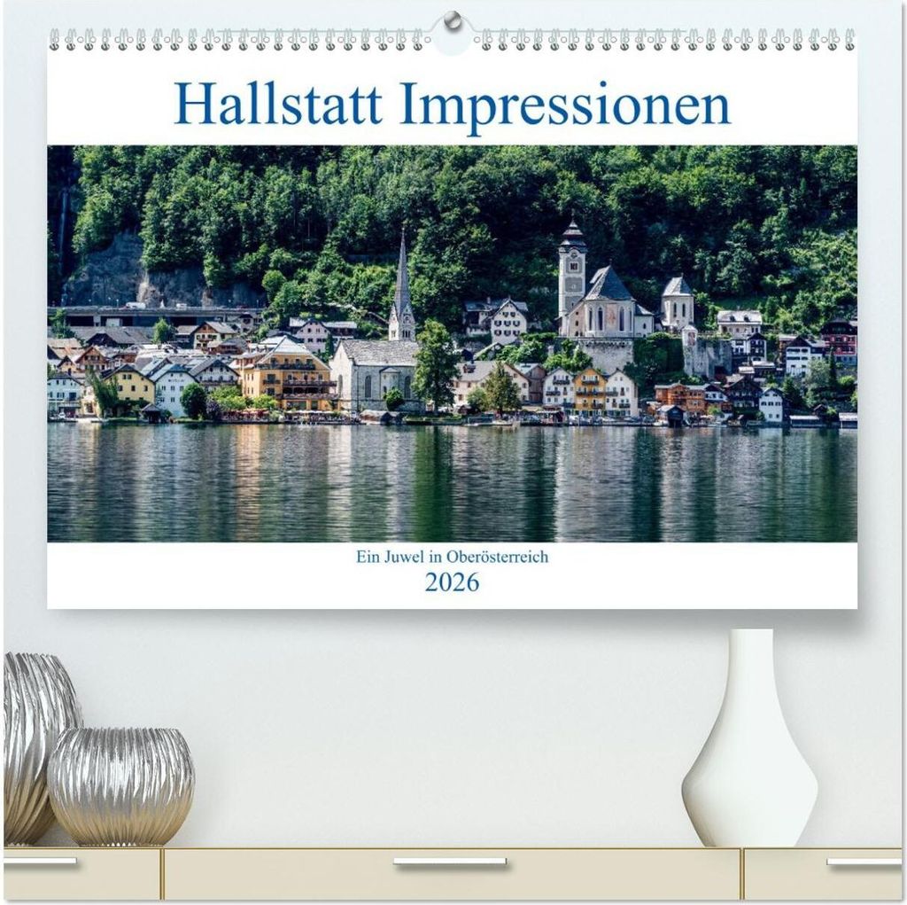 Hallstatt Impressionen (hochwertiger Premium Wandkalender 2026 DIN A2 quer), Kunstdruck in Hochglanz