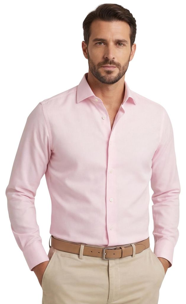 Olymp Hemd rosa Body Fit einfarbig