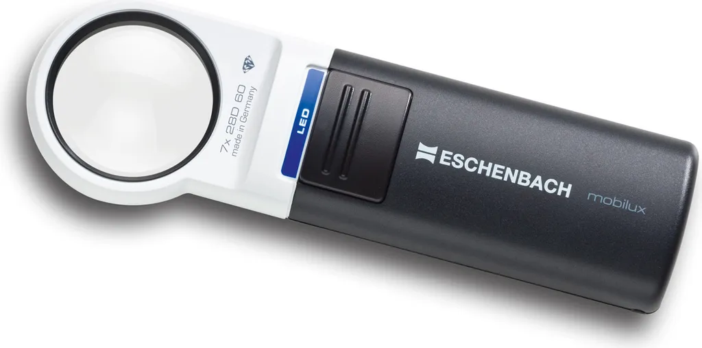Loupe de lecture LED de poche Eschenbach pour malvoyants 35mm
