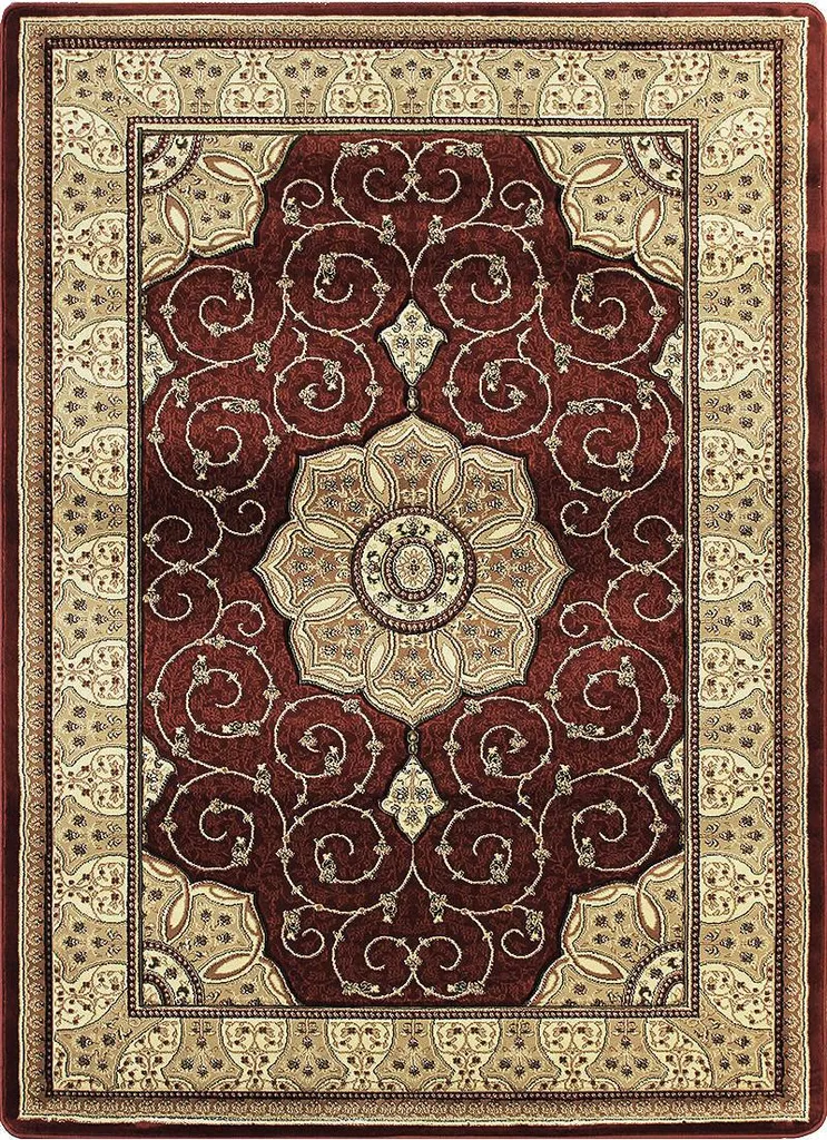 Tapis couloir facile entretien oriental 80x150 marron or ARTESIA