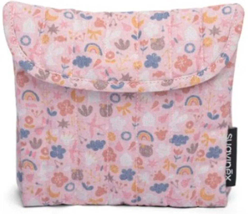 Suavinex borsa da toilette in tessuto da viaggio #Coral set 5 pezzi
