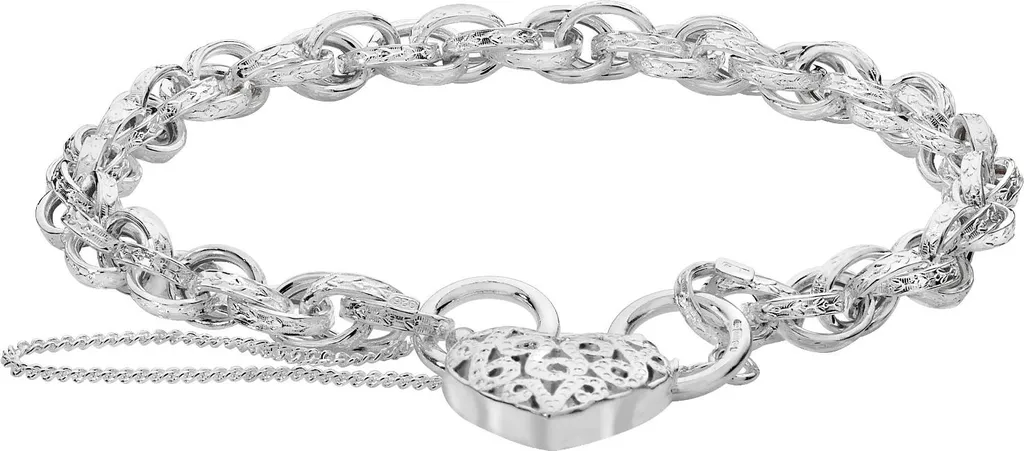 Bracelet à charms TRS25422 femme en argent fin 925 avec cœur 5mm