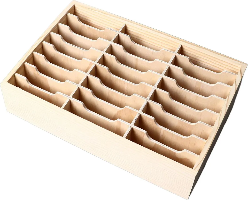 Multi Rack en bois 24 compartiments pour rangement de smartphones