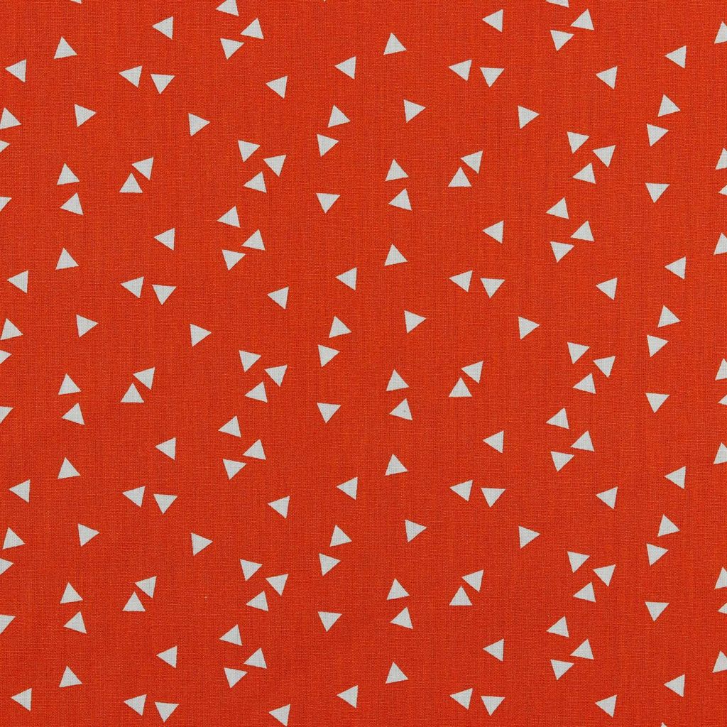 0,5m Baumwollstoff BeHappy Triangel Oekotex Meterware orange