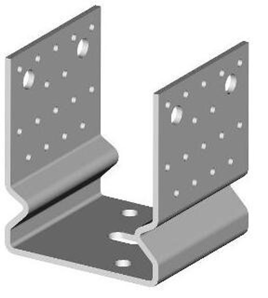 Verankerungselement mit Löchern 12-63/120x120 ZB - BV/KP, Produktbild 