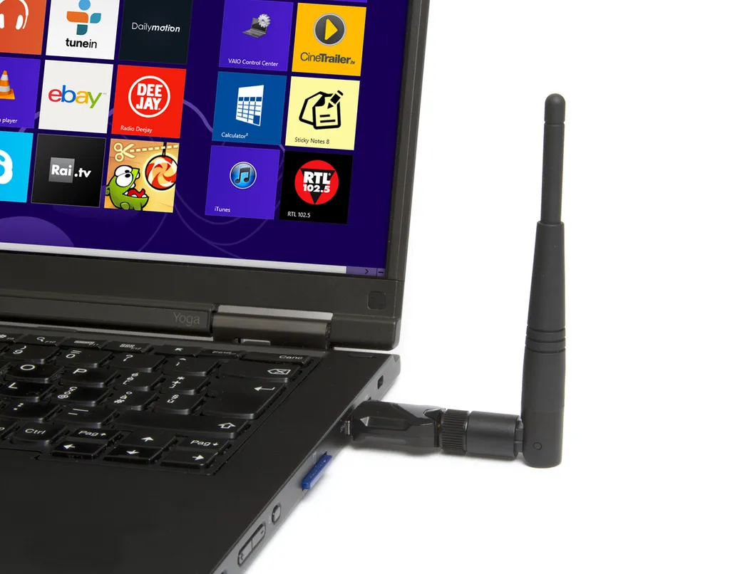 Hamlet Adattatore USB Wi-Fi 600Mbps Dual Band Antenna 5GHz/2.4GHz