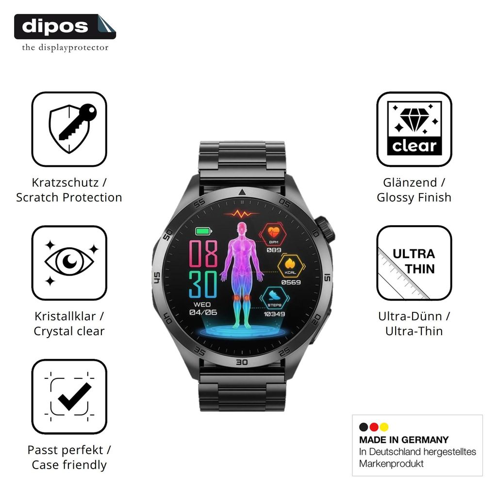 6x Schutzfolie für AAFGVC BEYERSWERK Alpha Pro klar Displayschutzfolie Folie Display Schutz dipos