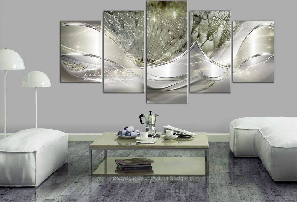 Tableau acoustique Fleurs abstraites 200 x 100 cm Tableaux Image du produit 