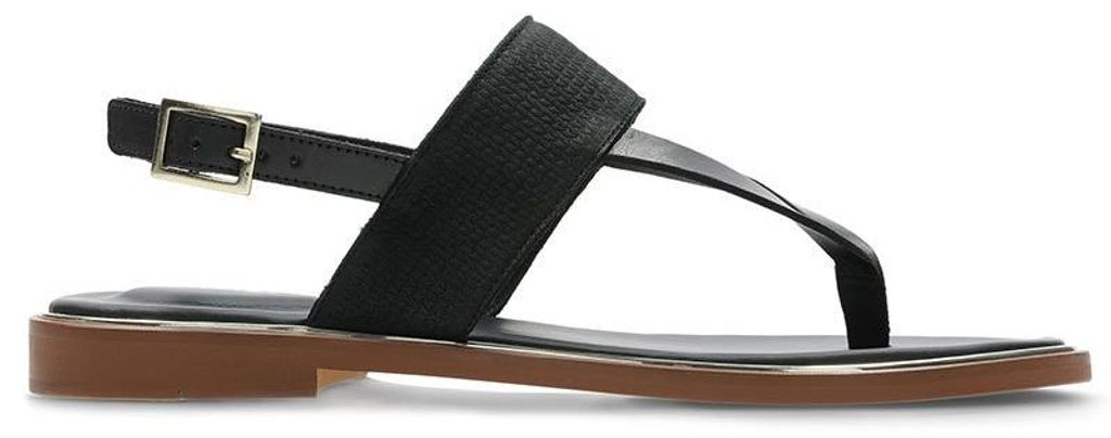 Clarks Damen Ellis Opal Leder Sandalen schwarz 36