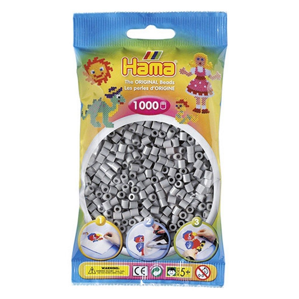 Hama-Perlen Grau 1000Stück, 1Beutel Produktbild 