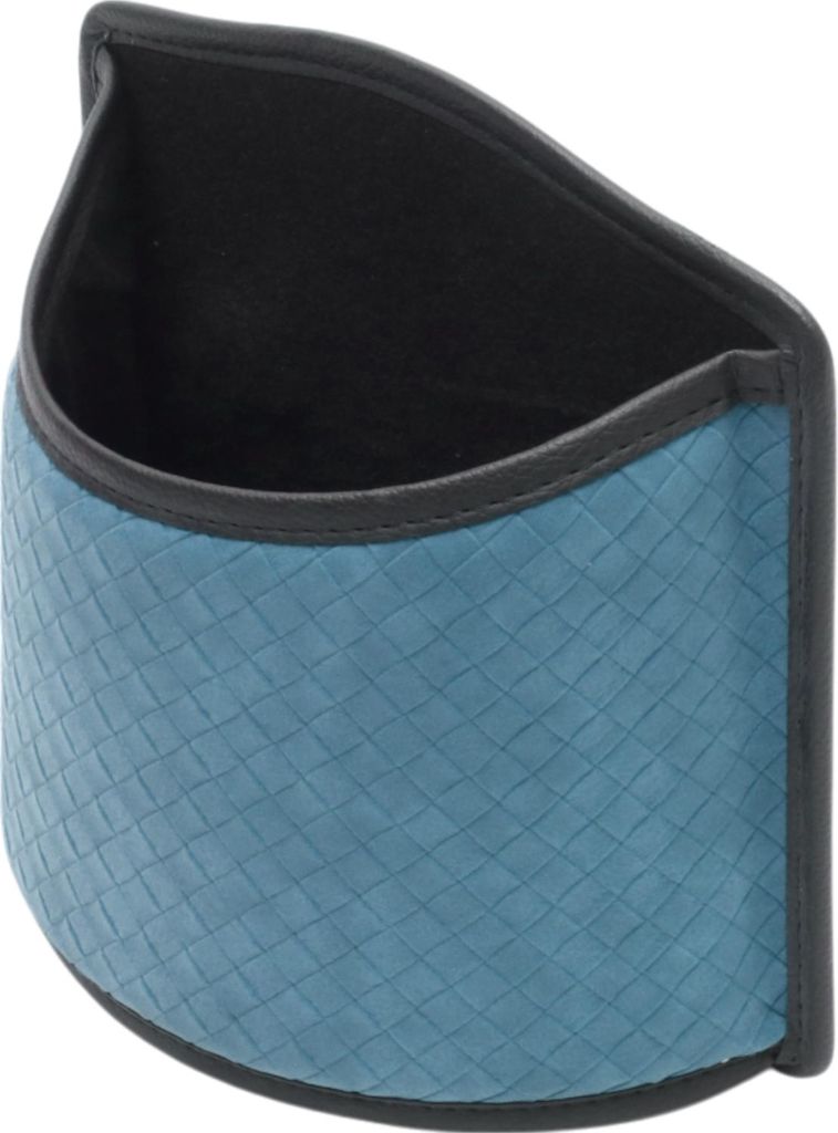 Autosonnenbrillenetui Universelle Sonnenbrillenhalterung Für Auto Karo Leder Blau 20x9cm 1 Stück