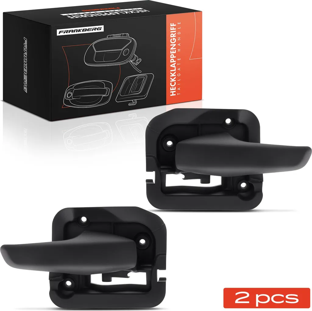 Paire de Poignées Extérieures Avant pour Smart Fortwo 451 Coupe Noir