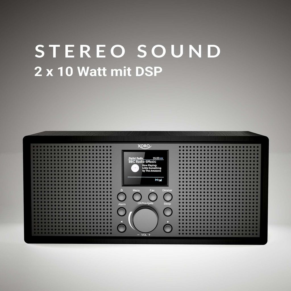 XORO DAB 700 IR - System audio - 2 x 10 Watt Zdjęcie produktu 9