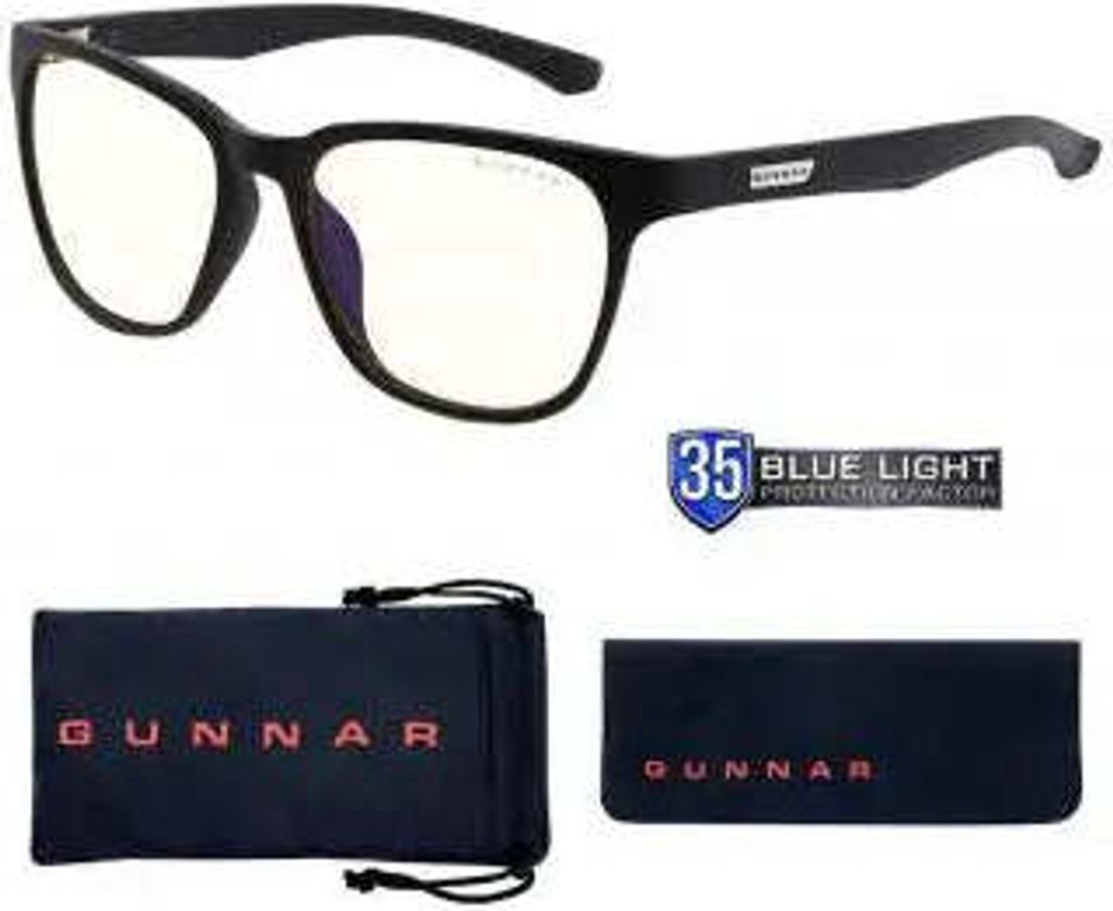 Gunnar Optiks Berkeley, Unisex, Owalny, Klasyka, Czarny, Zdjęcie produktu 