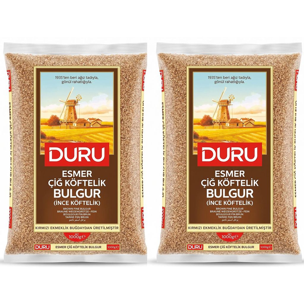 Duru Braune Weizengrütze-Fein (Esmer Cig Köftelik) 2 x Produktbild 