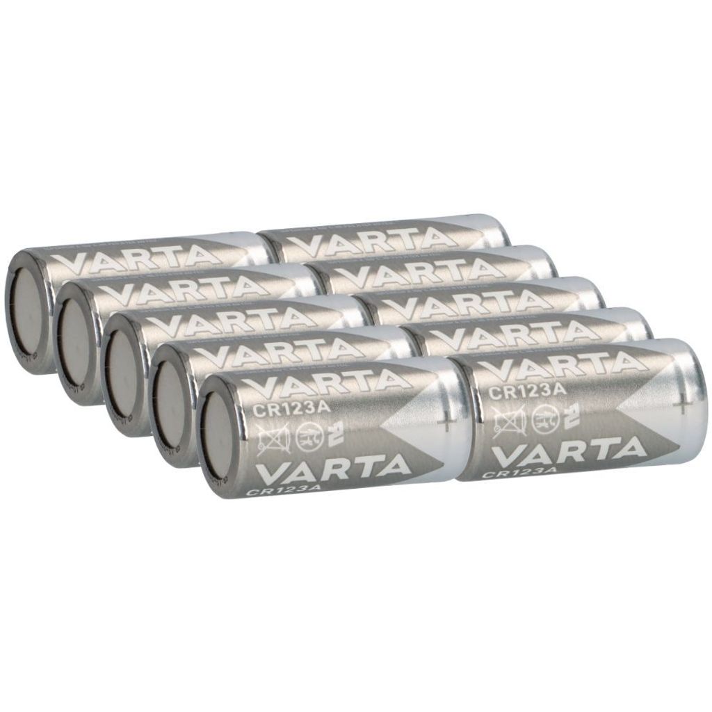 10 batterie al litio VARTA CR123A, 3V, 1480 mAh – CR17345 – Immagine del prodotto 