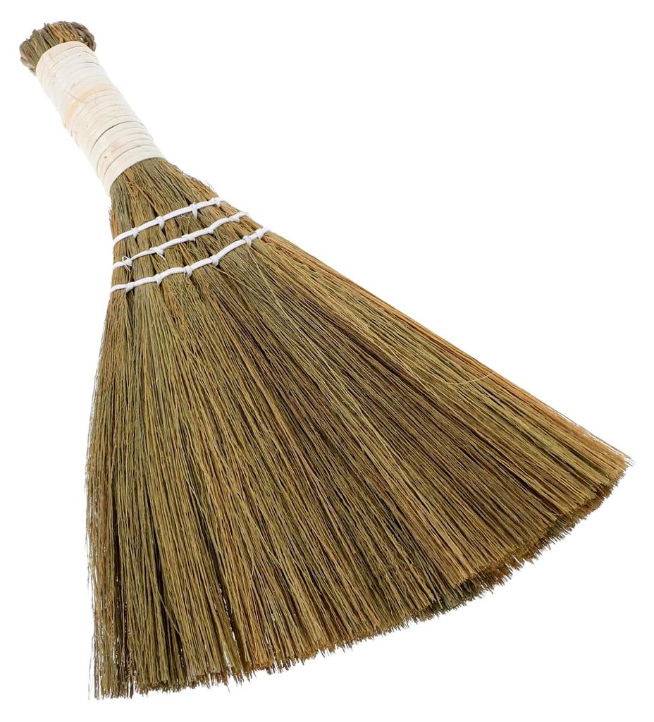 Kleiner Handbesen Naturgrasbesen Miscanthus Weicher Innenbesen Ergonomischer Griff Wohnzimmer Schlafzimmer Reinigung