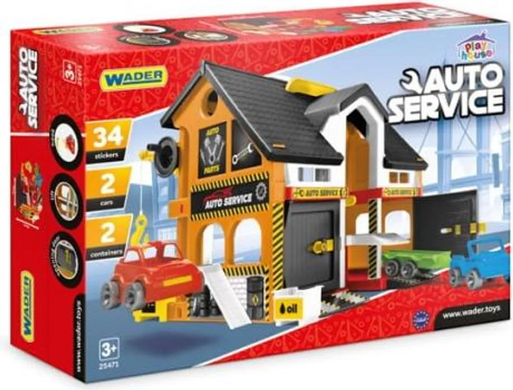 Cadeau enfant : garage automobile miniature pour circuits de petites voitures