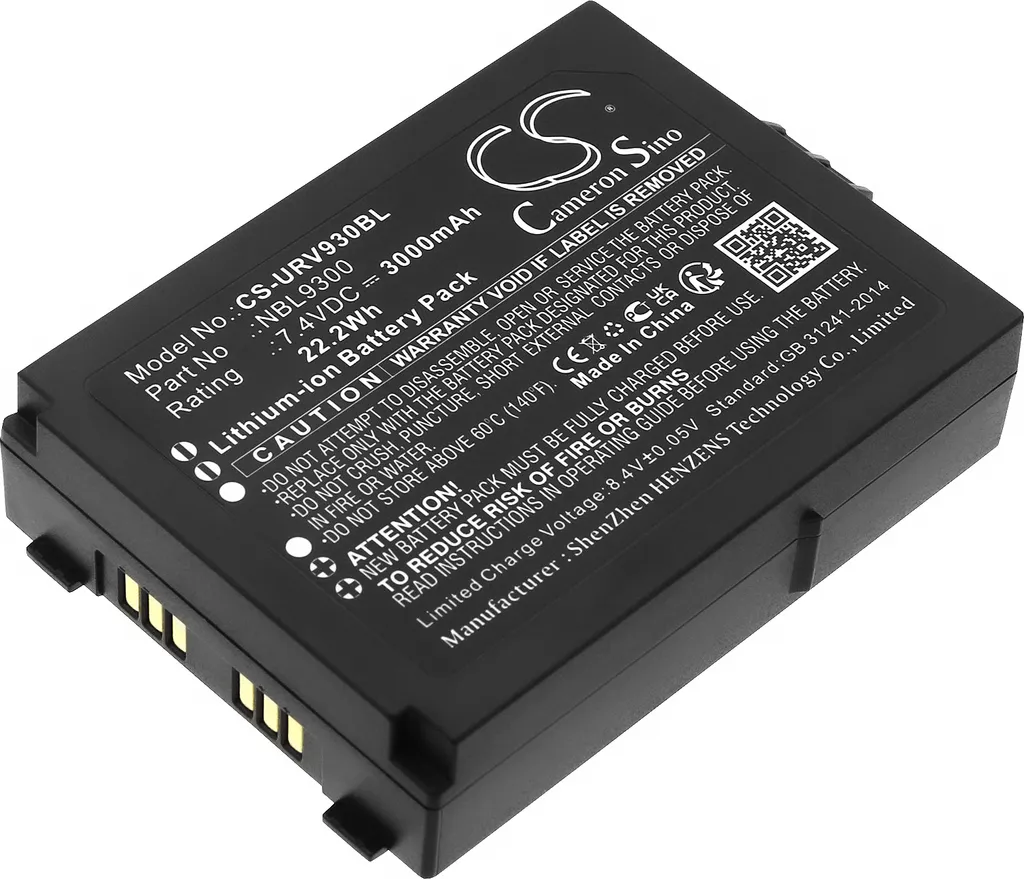 Batterie de Rechange pour Scanner Urovo NBL9300 - Accessoire TECHTEK Noir