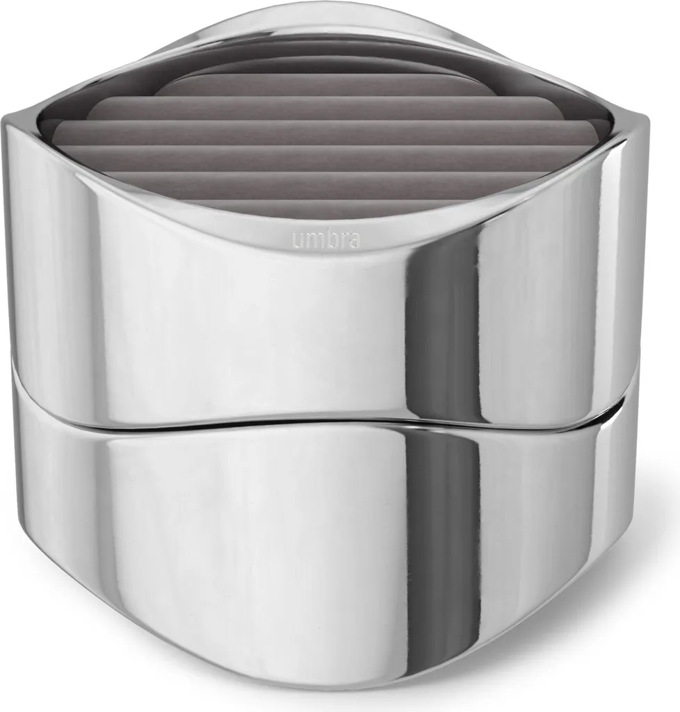 Organiseur UMBRA WAVY chrome : évitez les colliers emmêlés sur la table