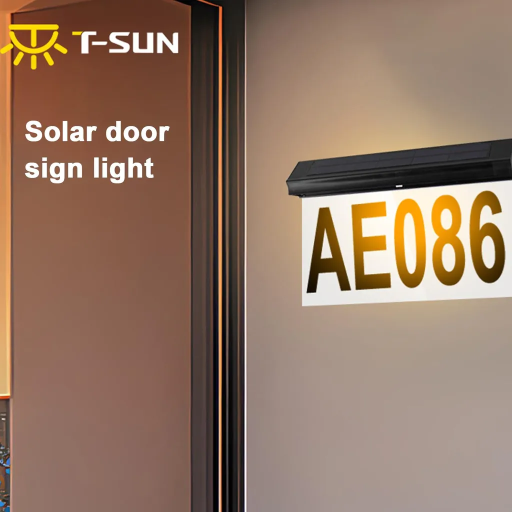 Plaque numéro de maison solaire LED : rendez votre adresse visible la nuit
