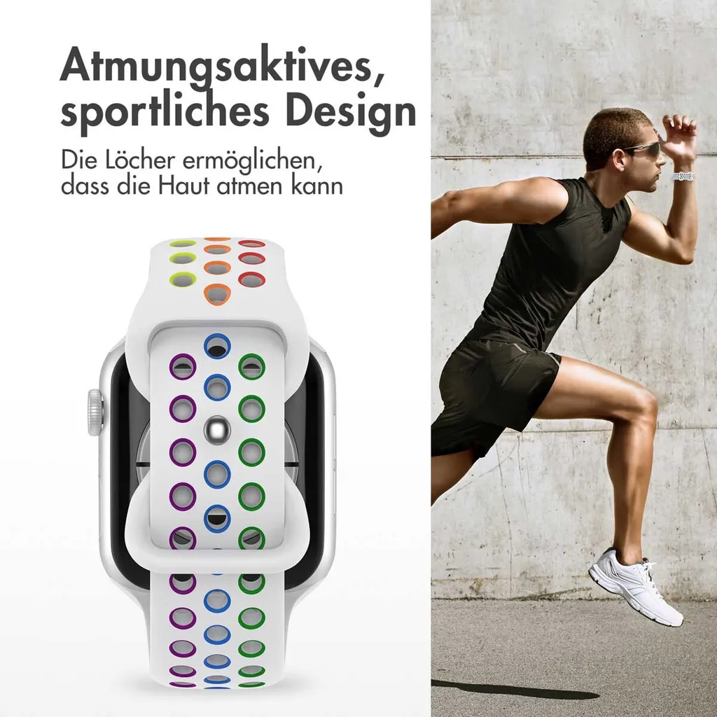 Watch Ultra - 49 mm, Watch Ultra 2 - 49 mm, Watch SE - 44 mm, Watch SE 2023 - 44 mm, Watch SE 2022 - 44 mm, Watch 9 - 45 mm, Watch 8 - 45 mm, Watch 7 - 45 mm, Watch 6 - 44 mm, Watch 5 - 44 mm, Watch 5 - 44 mm, Watch 4 - 44 mm, Watch 44 mm, Watch 42 mm, Watch 3 - 42 mm, Watch 2 - 42 mm, Watch 1 - 42 mm, Watch 10 - 46 mm Watch 10 - 46 mm Watch Band: imoshion Sport+ Band - 3