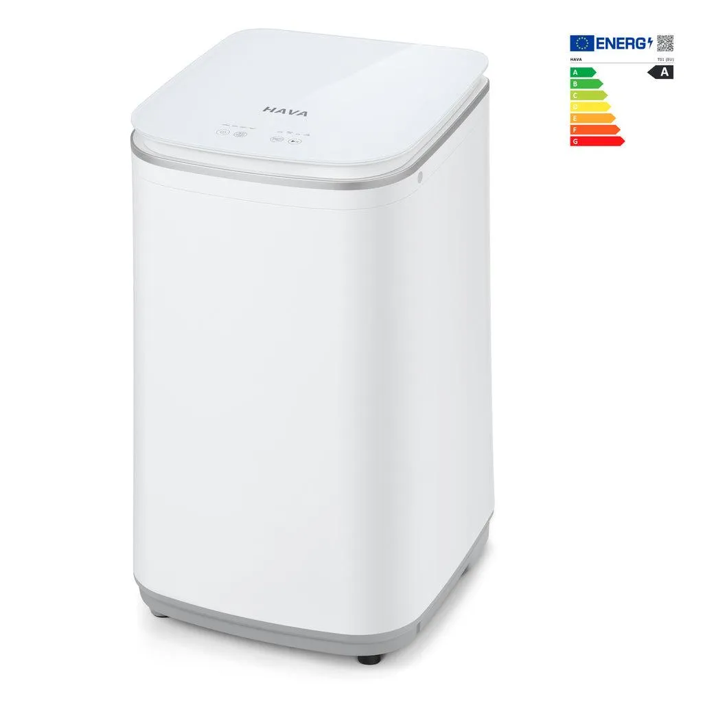 Mini lave-linge automatique HAVA T01 Plus compact 3kg avec essorage