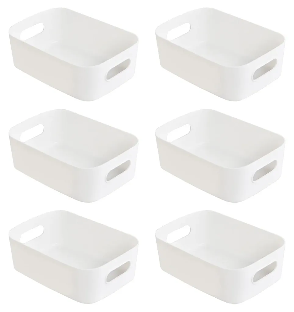 Organiseur de tiroir et caisse de rangement en plastique lot de 6