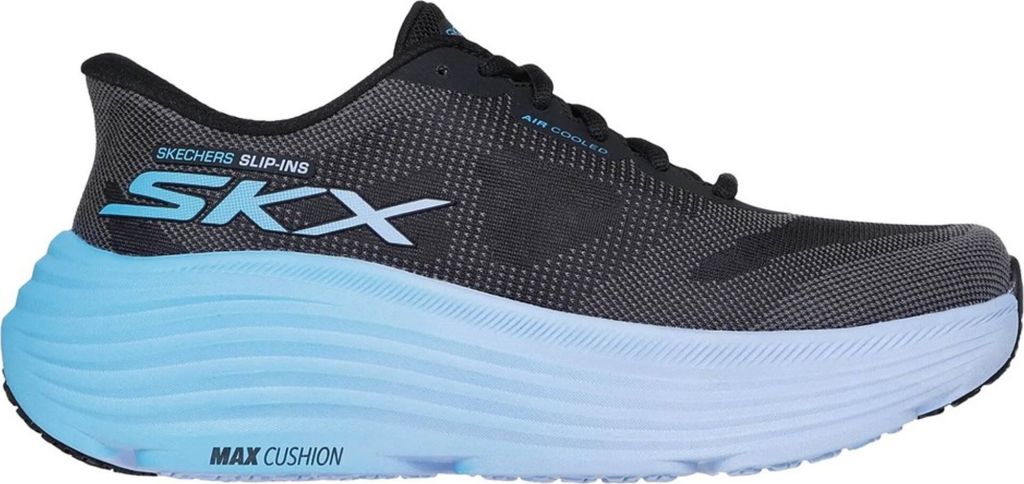 Skechers Max Cushioning In Black Blue For Women – 6 UK - 39 EU - 9 US / Black Blue