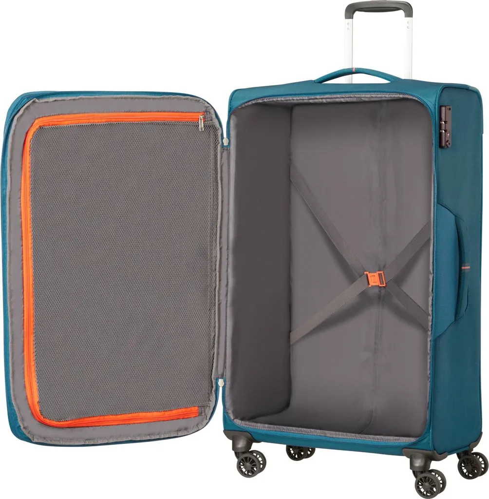 Valise Grande Taille Souple Crosstrack Spinner 79cm Extensible Navy - 6