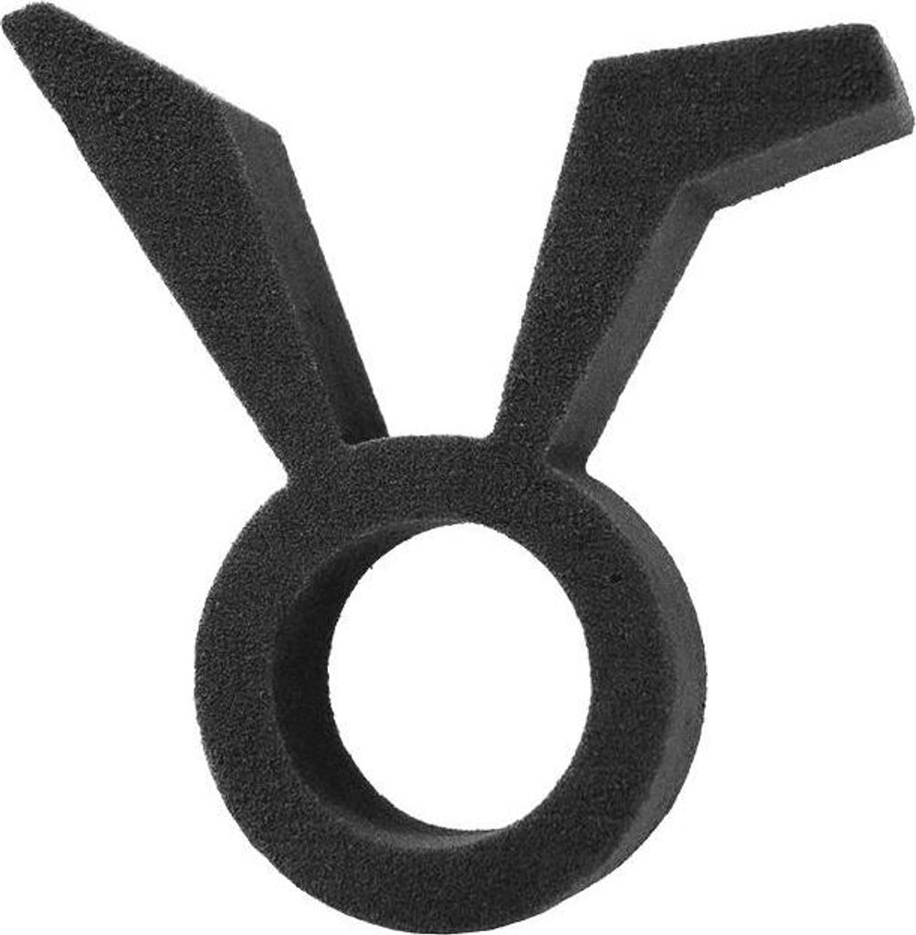 OASIS Black Ideal Nass-Steckschaum Hase CHITA, Bioline Holzunterlage, schwarz, 43x40x5cm - Nasssteckmasse