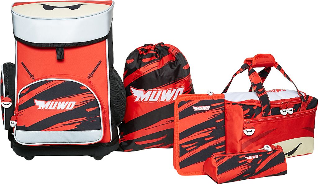 MUWO 5-tlg. Kinder Schulranzen Set – Leicht & Ergonomisch, Produktbild 1