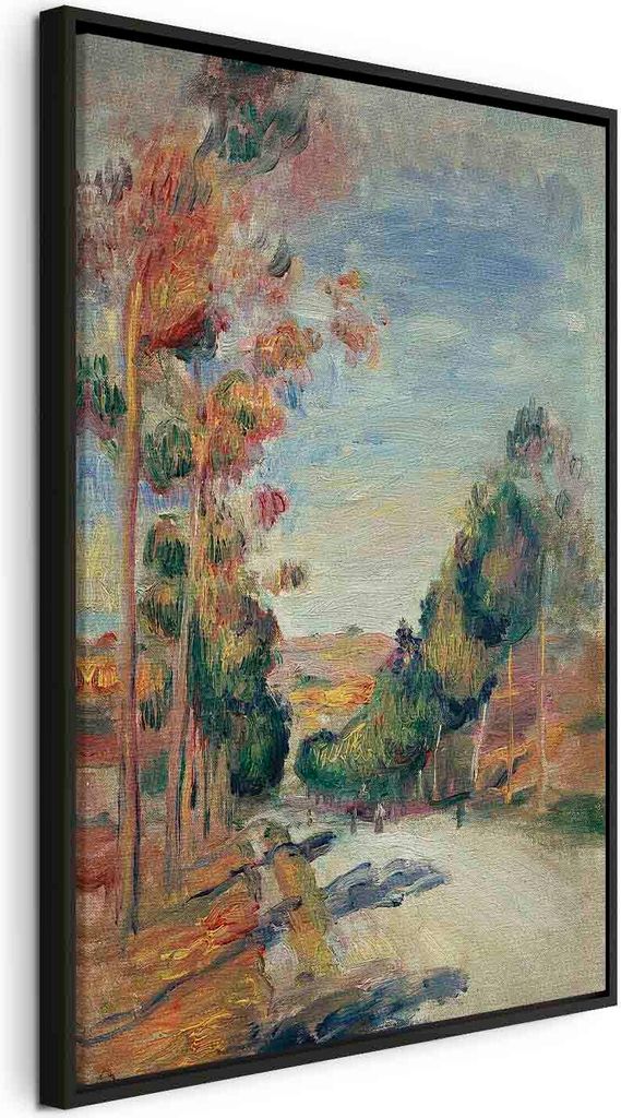 Italienischer Leinwand Leinwandbild - Paysage d'Essoyes (Pierre-Auguste Renoir) 40x60 cm Reproduktionen l-F-15082-b-a
