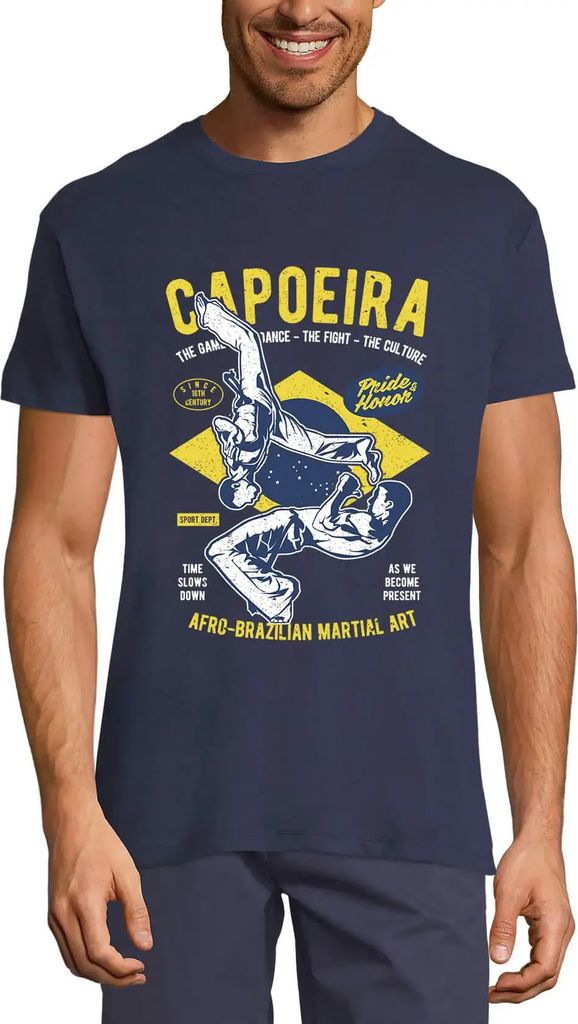Herren Grafik T-Shirt Brasilianische Capoeira - Spiel Kampf Tanz Kultur Kampfkunst – Brazilian Capoeira - Game Fight Dance Culture Martial Art