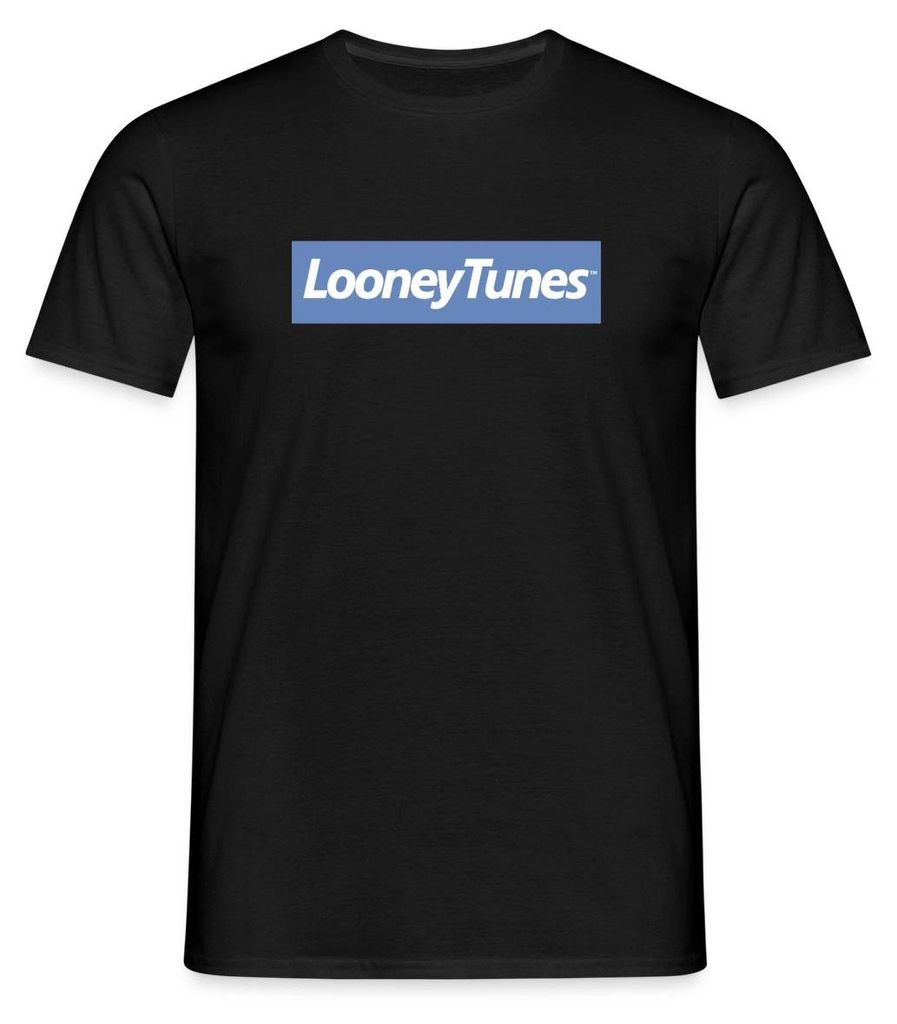 Spreadshirt Looney Tunes Road Runner Design Front- & Backprint Männer T-Shirt, M, Schwarz