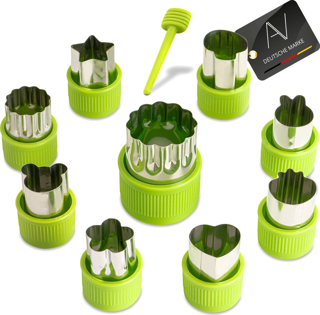 AVANA 9 pièces en acier inoxydable emporte-pièces légumes Image du produit 