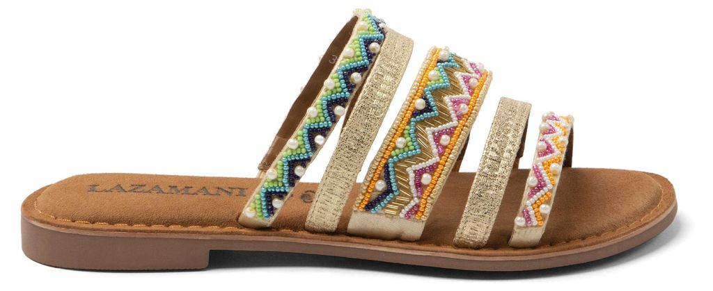Lazamani Loa Damen Pantoletten Multi Größe 38 Produktbild 