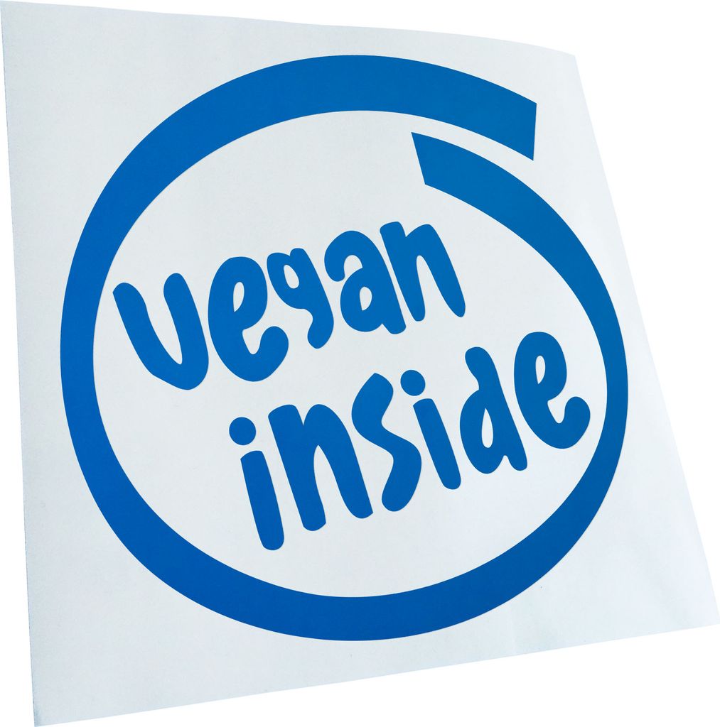 Kiwistar - Autoaufkleber - azurblau - 60 x 60 cm - vegan Inside - Heckscheibenaufkleber - Aufkleber für Auto Kfz Fahrrad, LKW, Truck Mofa