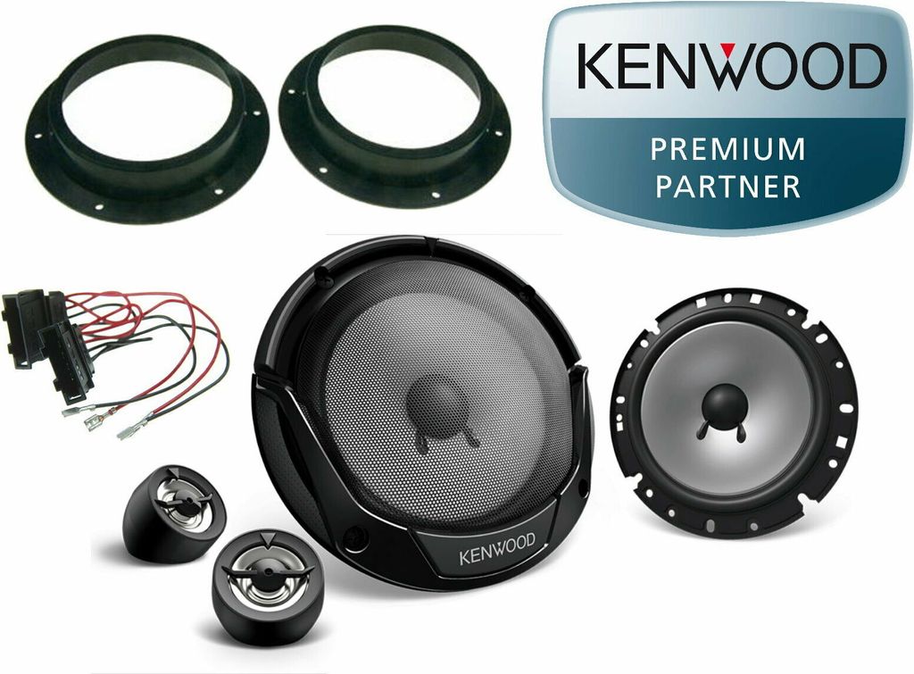 Kenwood Lautsprecher System Einbau Set Tür passend für Skoda Octavia II 1Z 2004 bis 2013