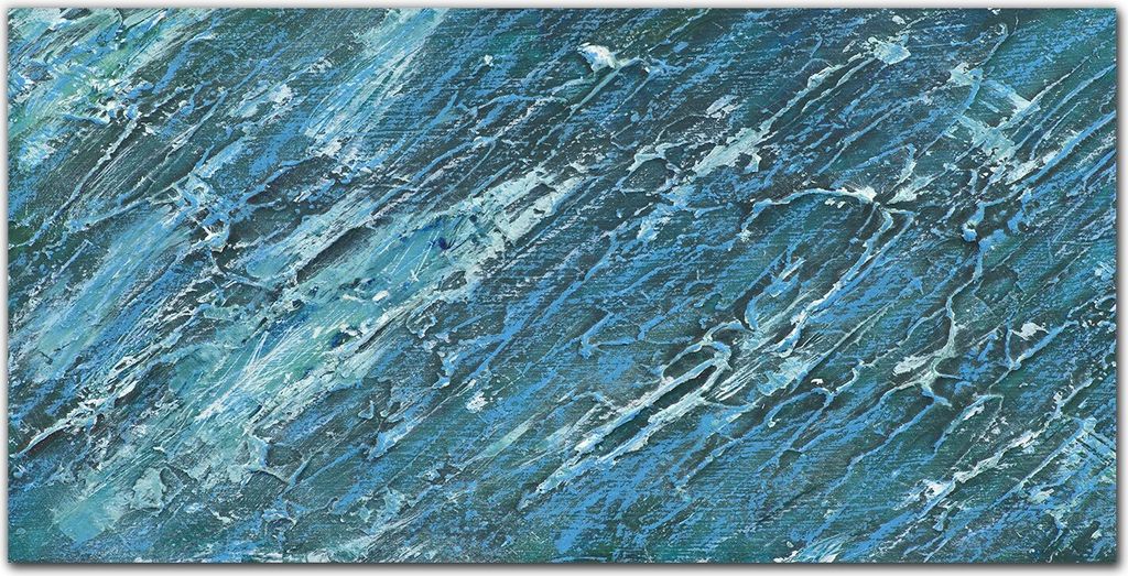 Coloray Küchenrückwand 140x70 Spritzschutz aus Glas - Marmor-Effekt