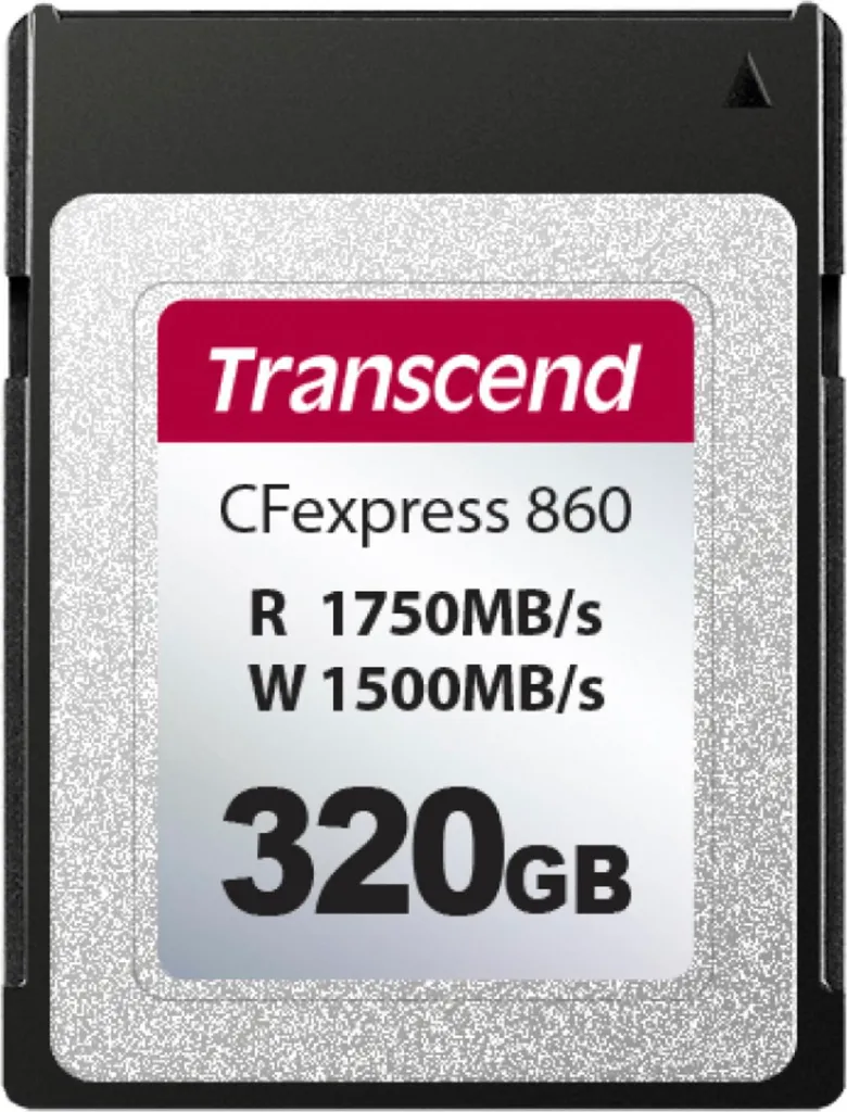 Finies les Latences avec la Carte CFexpress Transcend 320 Go CFE860 Rapide