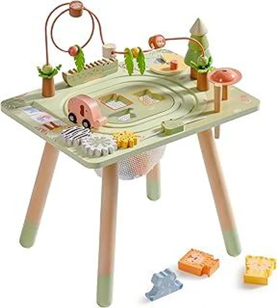 Tavolo Gioco Educativo ROBUD 10 in 1 | Legno Massiccio e Sicurezza CE