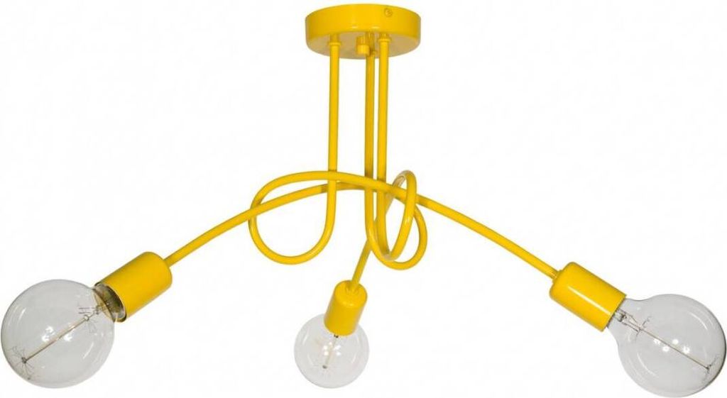 Edison Deckenbeleuchtung Lampen Deckenlampen - Deckenlampe Industrial für Wohnzimmer Schlafzimmer und Esszimmer aus Metall - Pendelleuchte 3-Flam...