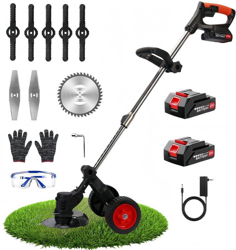 Akku-Rasentrimmer, Elektrischer Rasenschneider mit 2 Produktbild 