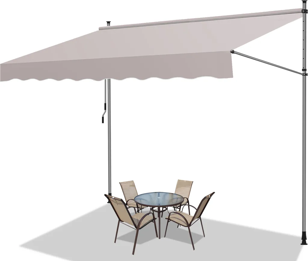 Tenda da Sole 400 cm TolleTour Senza Trapano: Risparmia e Proteggi