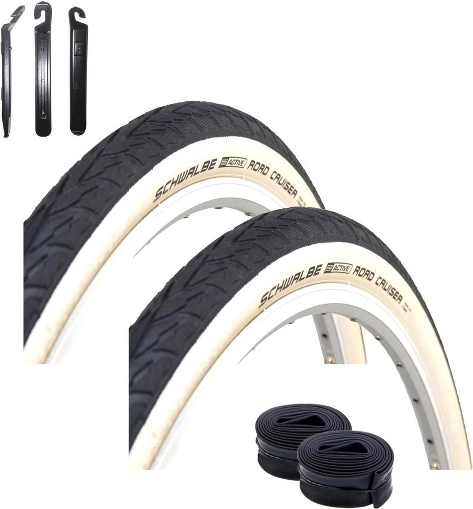 2 x Schwalbe Road Cruiser Reifen in Weißwand 47-507 (24 x